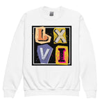 LXVI Cut-Out Logo Youth crewneck sweatshirt