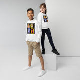 LXVI Cut-Out Logo Youth crewneck sweatshirt