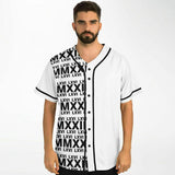 LXVI Pana Baseball Jersey (White N Black)
