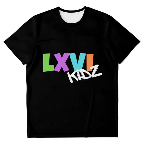 LXVI Kidz Black T-shirt (multi) boys/girl