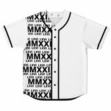 LXVI Pana Baseball Jersey (White N Black)