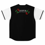 LXVI Pana Baseball Jersey (White N Black)
