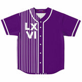 LXVI Strip Baseball Jersey (Grape)