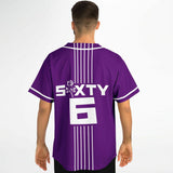 LXVI Strip Baseball Jersey (Grape)