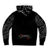 LXVI White Rose Microfleece (Zip-up Hoodie)