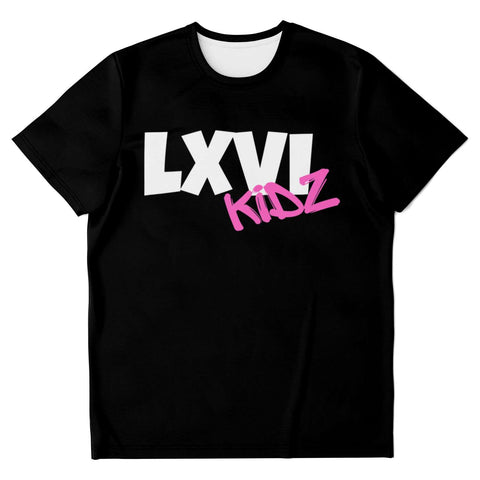 LXVI Kidz Black T-shirt (white/pink) girls/women
