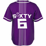 LXVI Strip Baseball Jersey (Grape)
