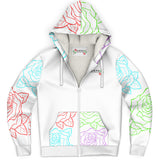 LXVI Multi- Rose Microfleece (Zip-up Hoodie)