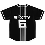 LXVI Strip Baseball Jersey (Black N White)