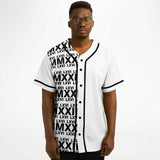 LXVI Pana Baseball Jersey (White N Black)