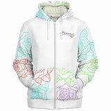 LXVI Multi- Rose Microfleece (Zip-up Hoodie)