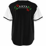 LXVI Pana Baseball Jersey (White N Black)