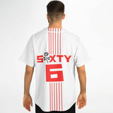 LXVI Strip Baseball Jersey (Red N White)