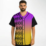 LXVI Pana 2 Grad Baseball Jersey (Purple N Gold)