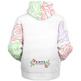 LXVI Multi- Rose Microfleece (Zip-up Hoodie)