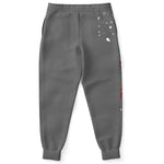 Rose splash joggers (grey)
