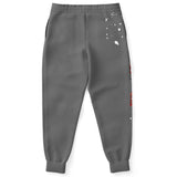 Rose splash joggers (grey)