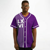 LXVI Strip Baseball Jersey (Grape)