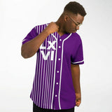 LXVI Strip Baseball Jersey (Grape)