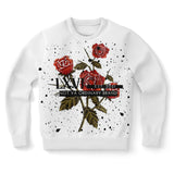 Rose splash sweatshirt (white)