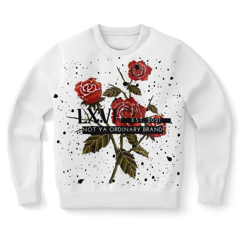 Rose splash sweatshirt (white)