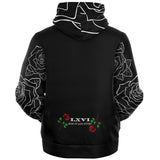 LXVI White Rose Microfleece (Zip-up Hoodie)