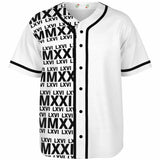 LXVI Pana Baseball Jersey (White N Black)