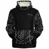LXVI White Rose Microfleece (Zip-up Hoodie)