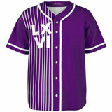 LXVI Strip Baseball Jersey (Grape)