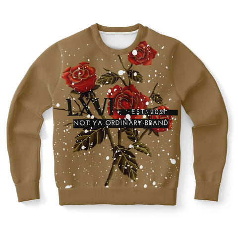 Rose splash sweatshirt (tan)